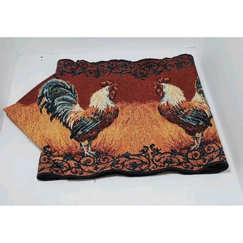 Rooster Tapestry Table Runner 13